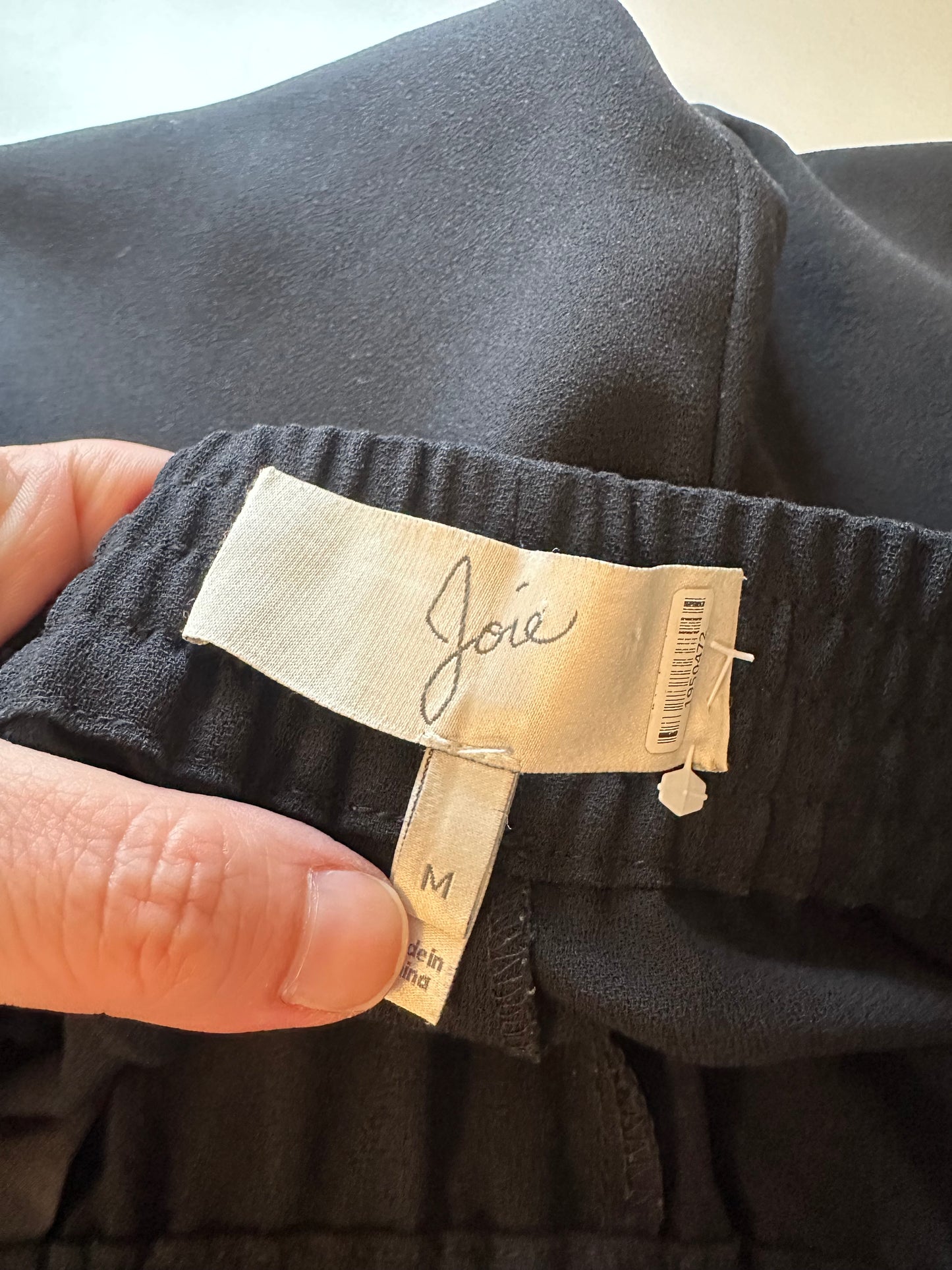 Joie Black Woven Pull On Jogger Pants | Size Medium