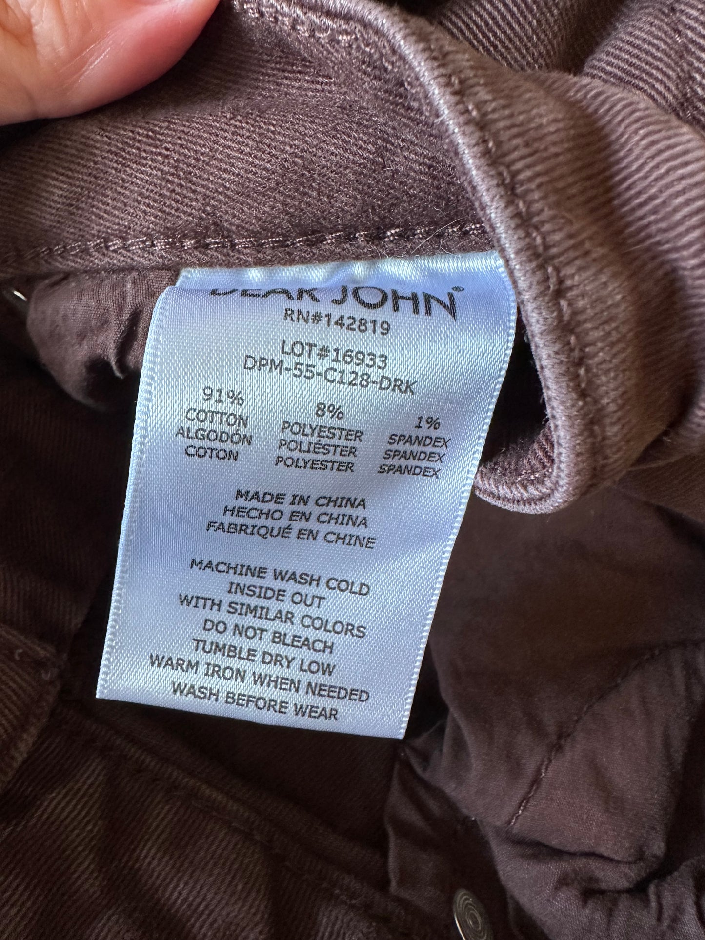 Dear John Wide Leg High Rise Jeans Brown Raw Hem Jeans | Size 33