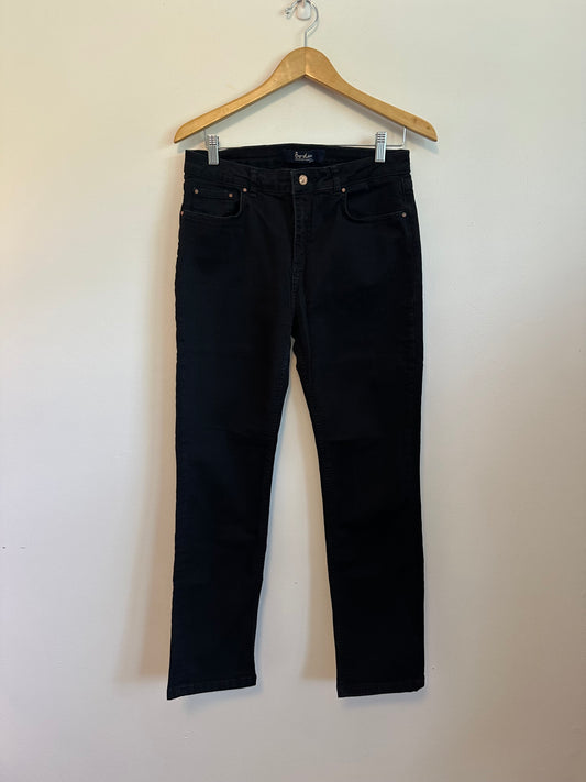 Boden Black Straight Leg Stretch Jeans | Size 31