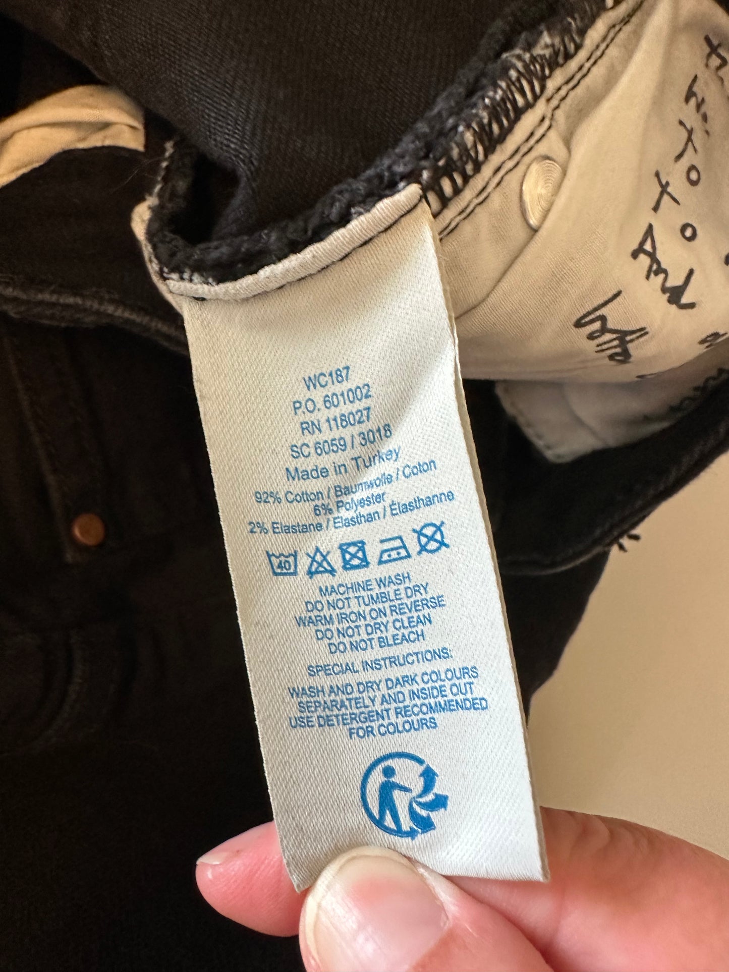 Boden Black Straight Leg Stretch Jeans | Size 31