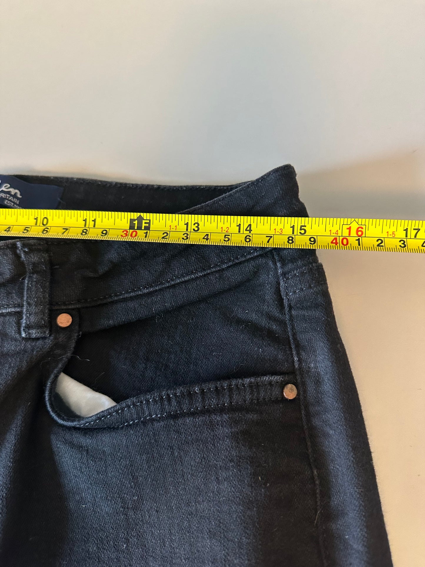 Boden Black Straight Leg Stretch Jeans | Size 31