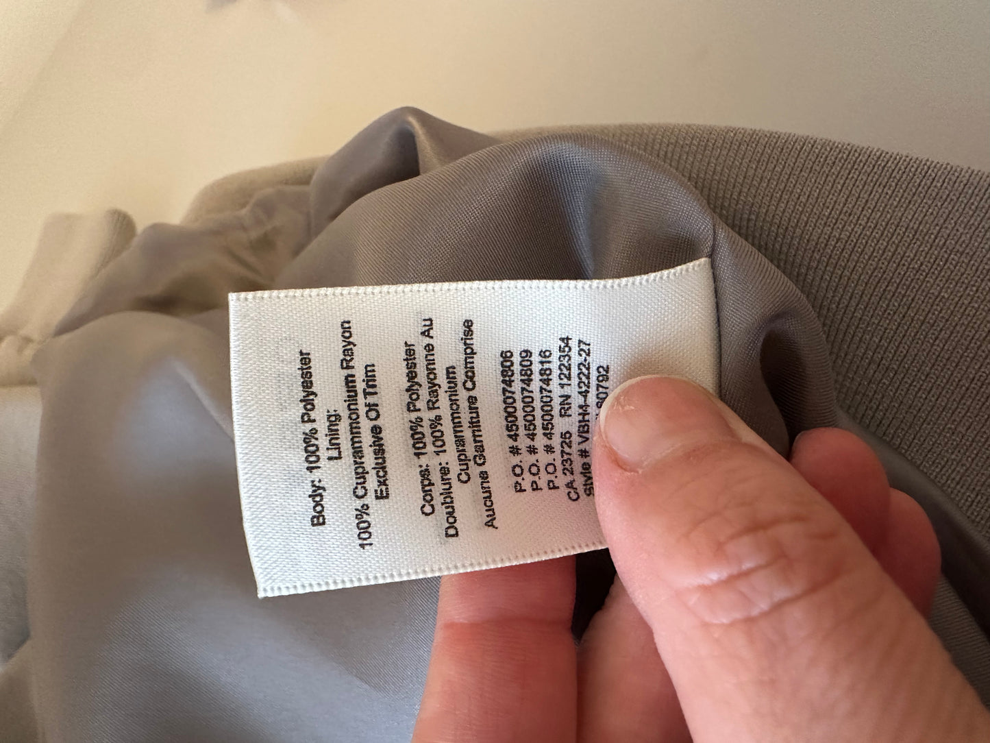 Aritzia Wilfred Poussin Snap Front Bomber Jacket in Taupe | Size Large