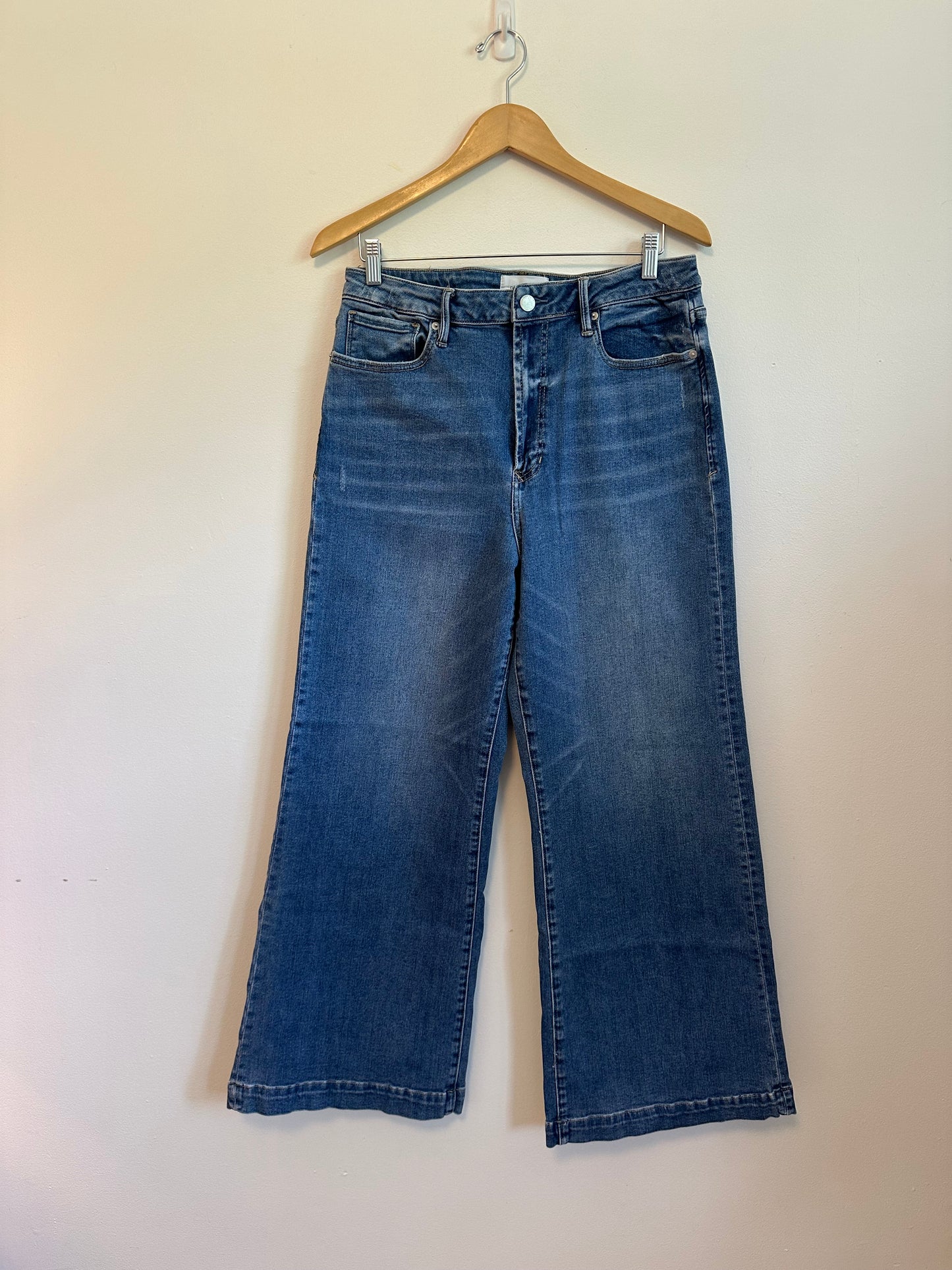 Dear John High Rise Wide Leg Jeans Medium Wash Jeans | Size 32