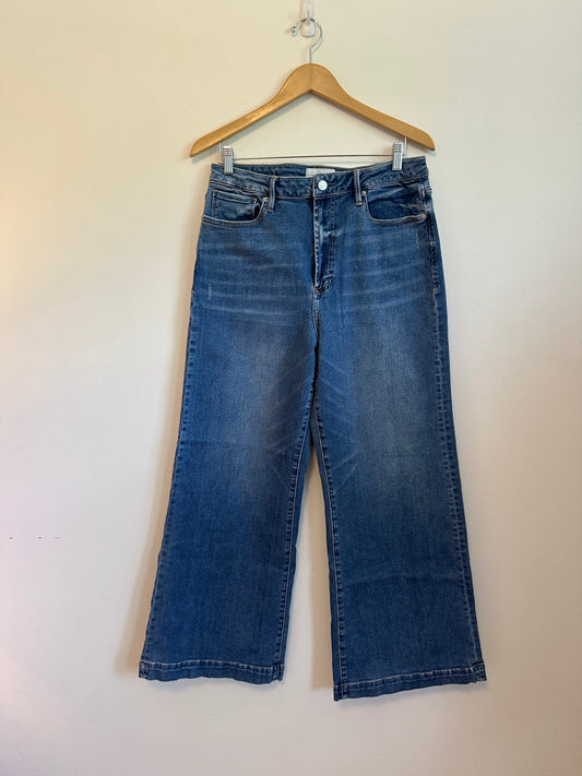 Dear John High Rise Wide Leg Jeans Medium Wash Jeans | Size 32