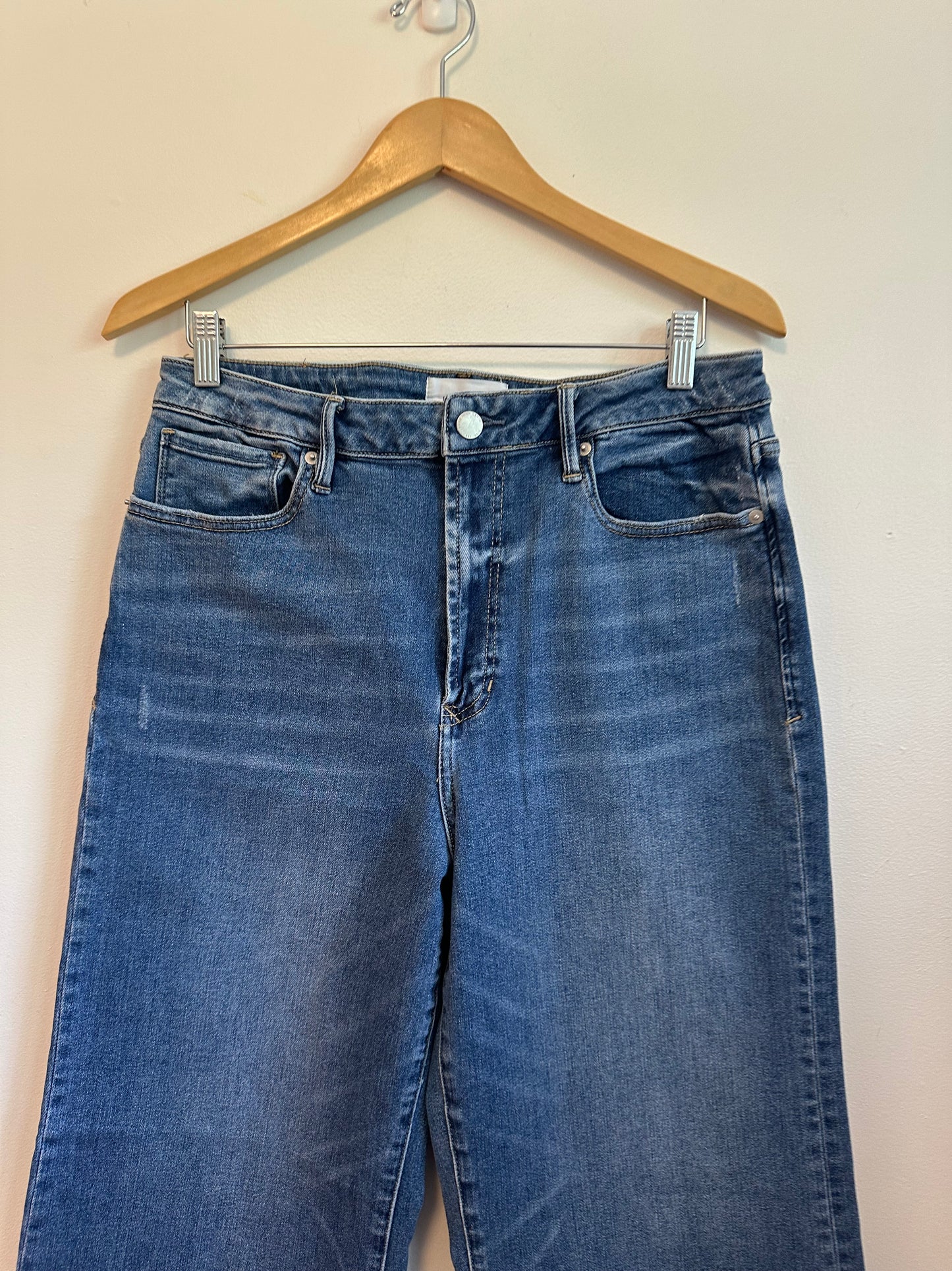 Dear John High Rise Wide Leg Jeans Medium Wash Jeans | Size 32