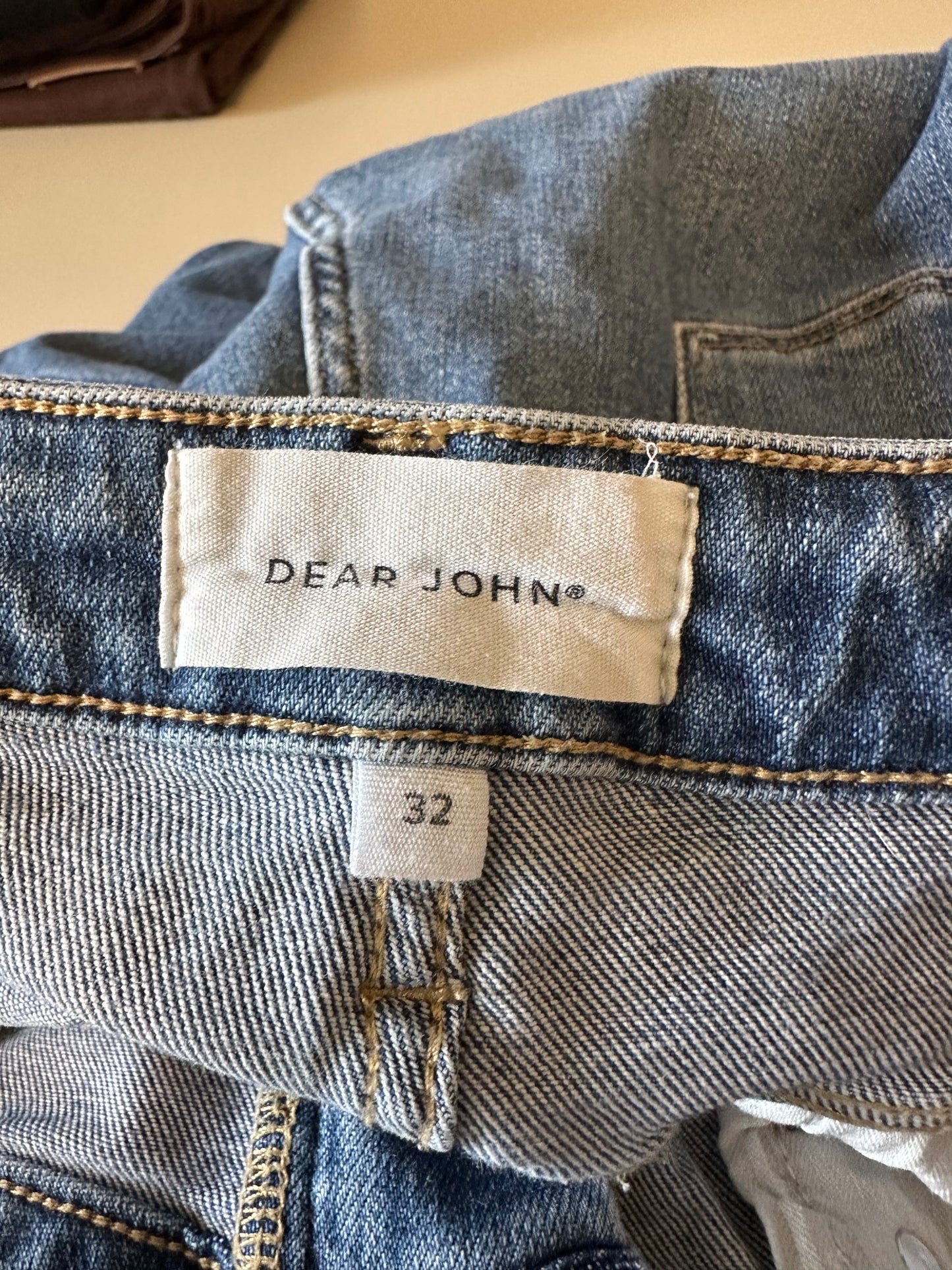 Dear John High Rise Wide Leg Jeans Medium Wash Jeans | Size 32