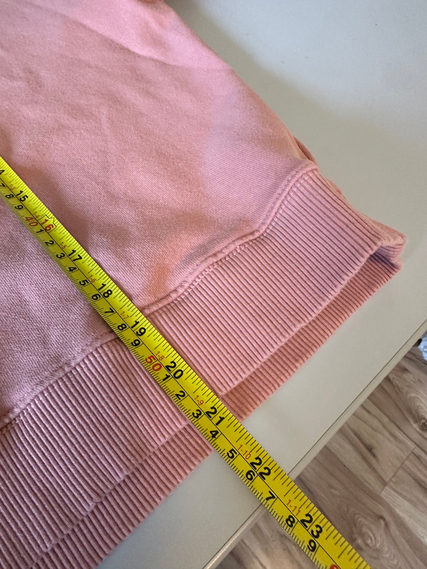 American Eagle Cropped Sweatshirt in Dusty Rose Pink | Size Large
