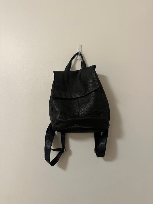 American Leather Super Soft Black Backpack Purse