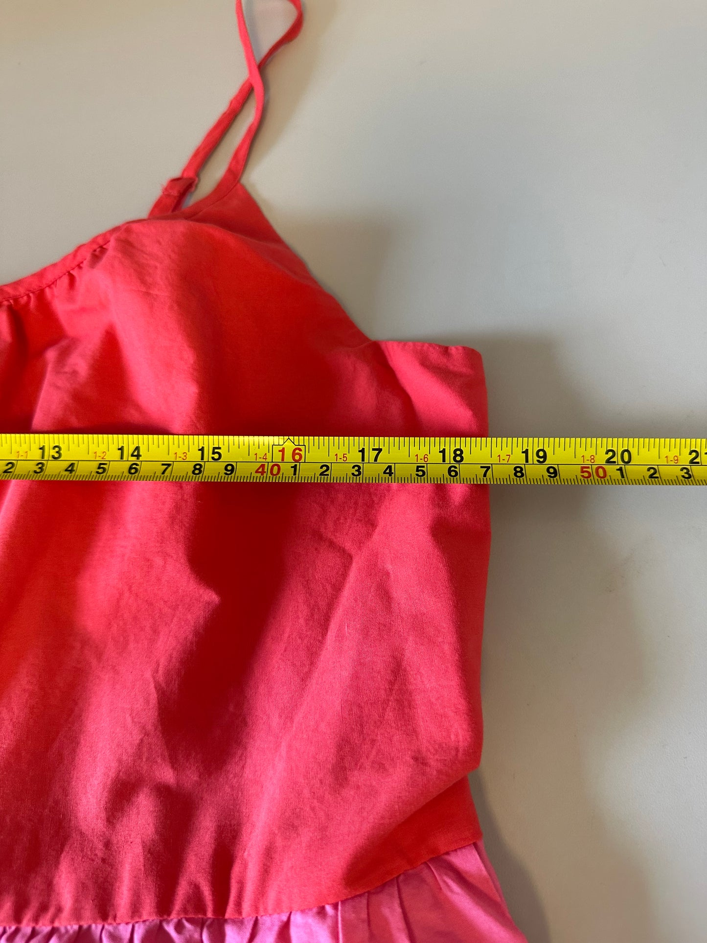 Boden Colorblock Tiered Maxi Dress in Red, Pink, Blue, and Green | Size 12