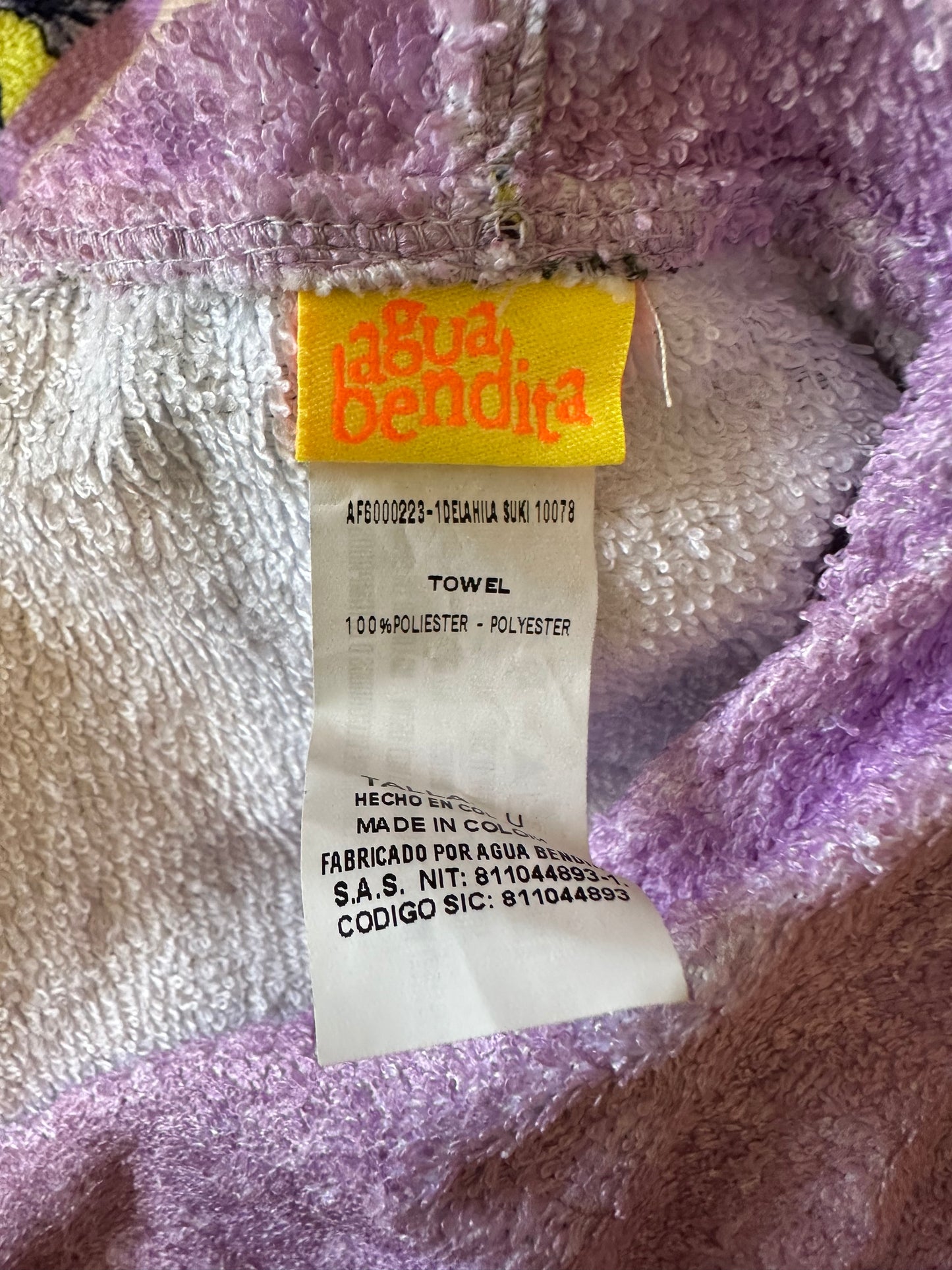 Agua Bendita Delahila Suki Hooded Towel Poncho