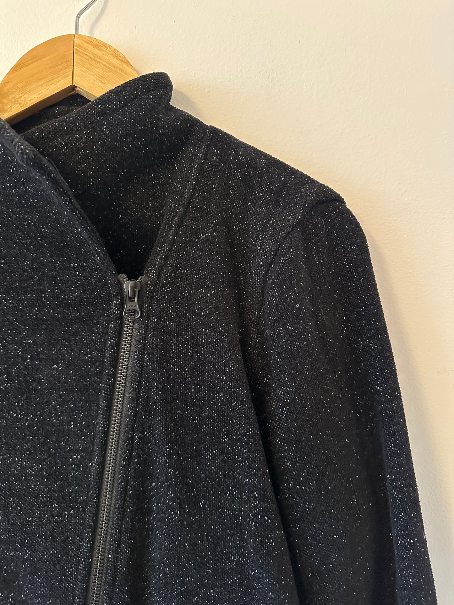 Eileen Fisher Asymmetrical Tweed Bomber Jacket | Size Small