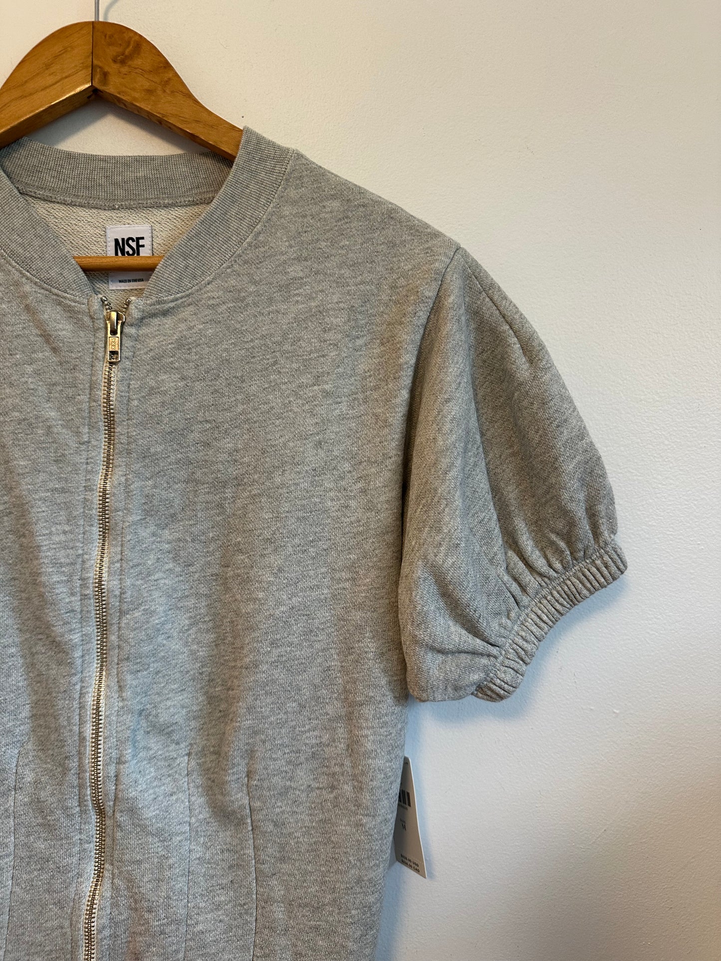 NWT NSF Claude Corset Top in Heather Gray | Size Medium