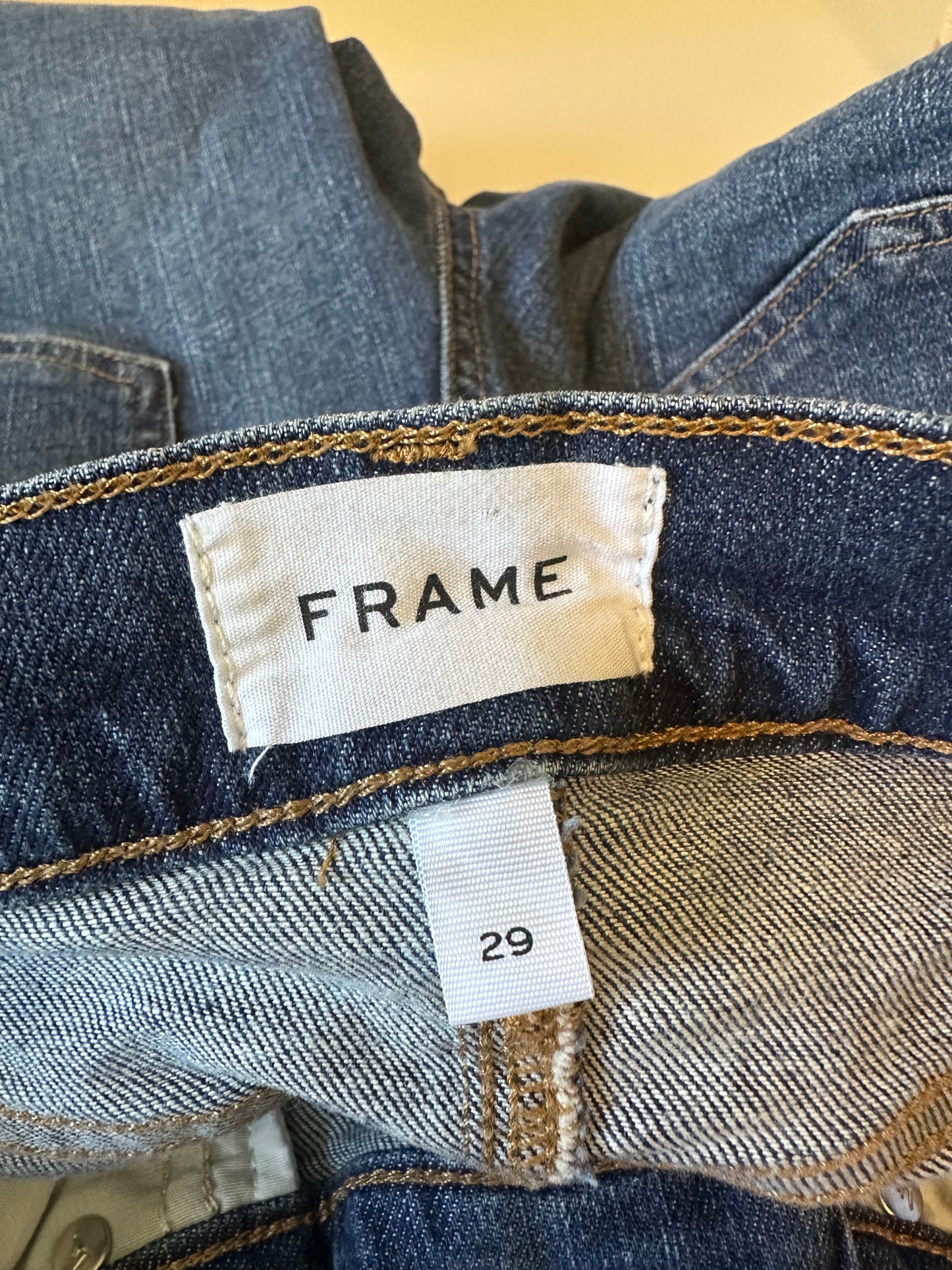 FRAME Le Palazzo Crop Wide Leg High Rise Jeans | Size 29