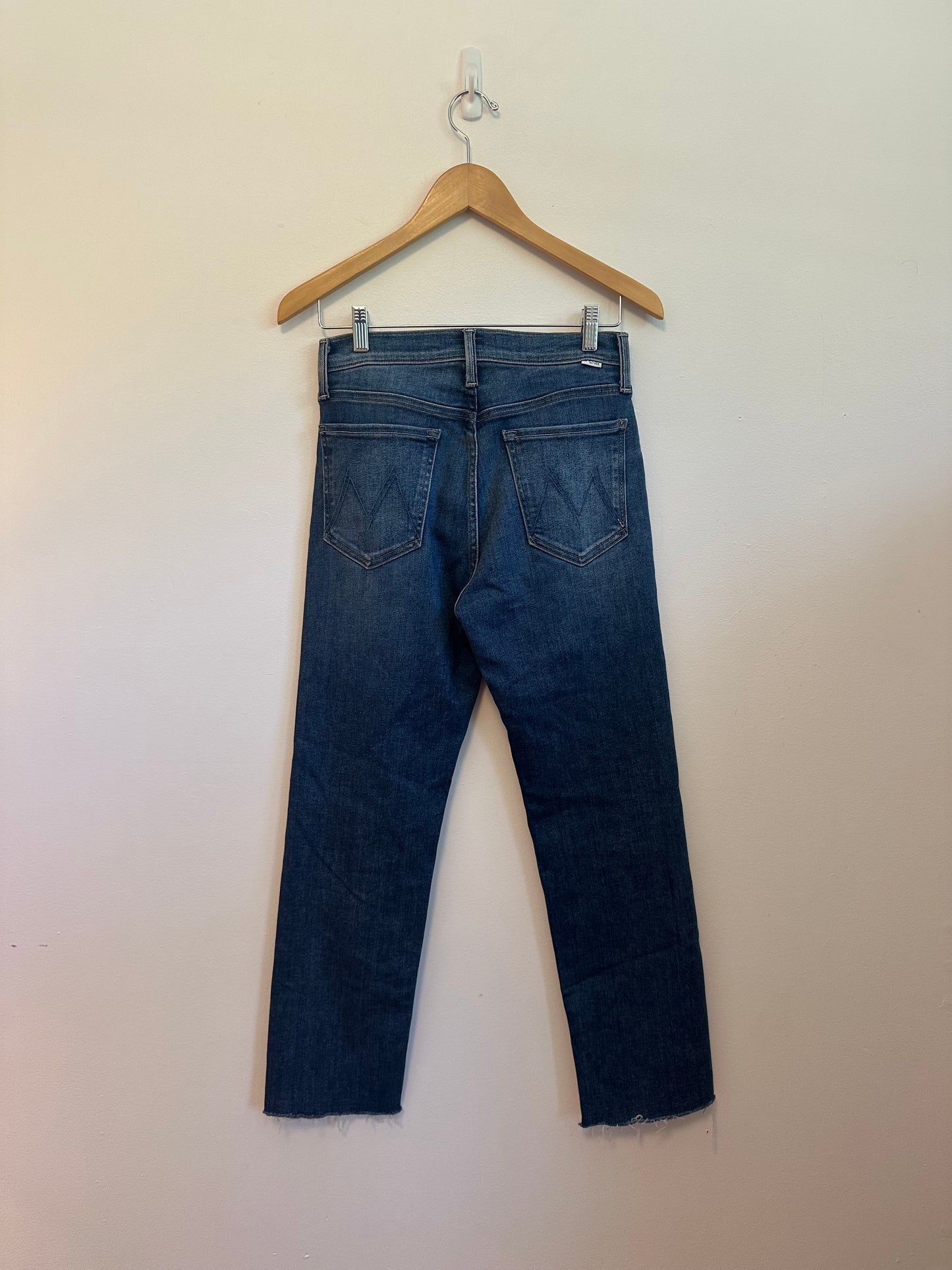 Mother The Tomcat Ankle Fray Jeans in Let's Just Be Friends | Size 29
