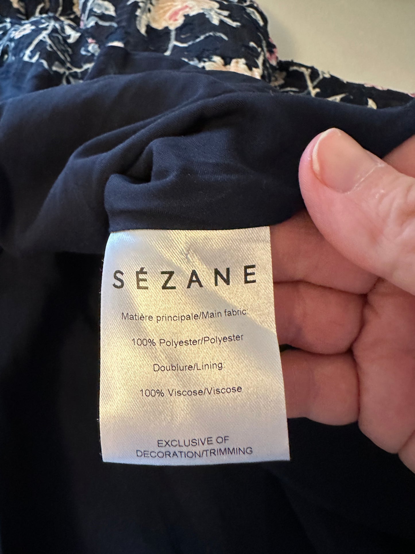 Sezane Floral Print Mini Dress | Size 34 (US 2)