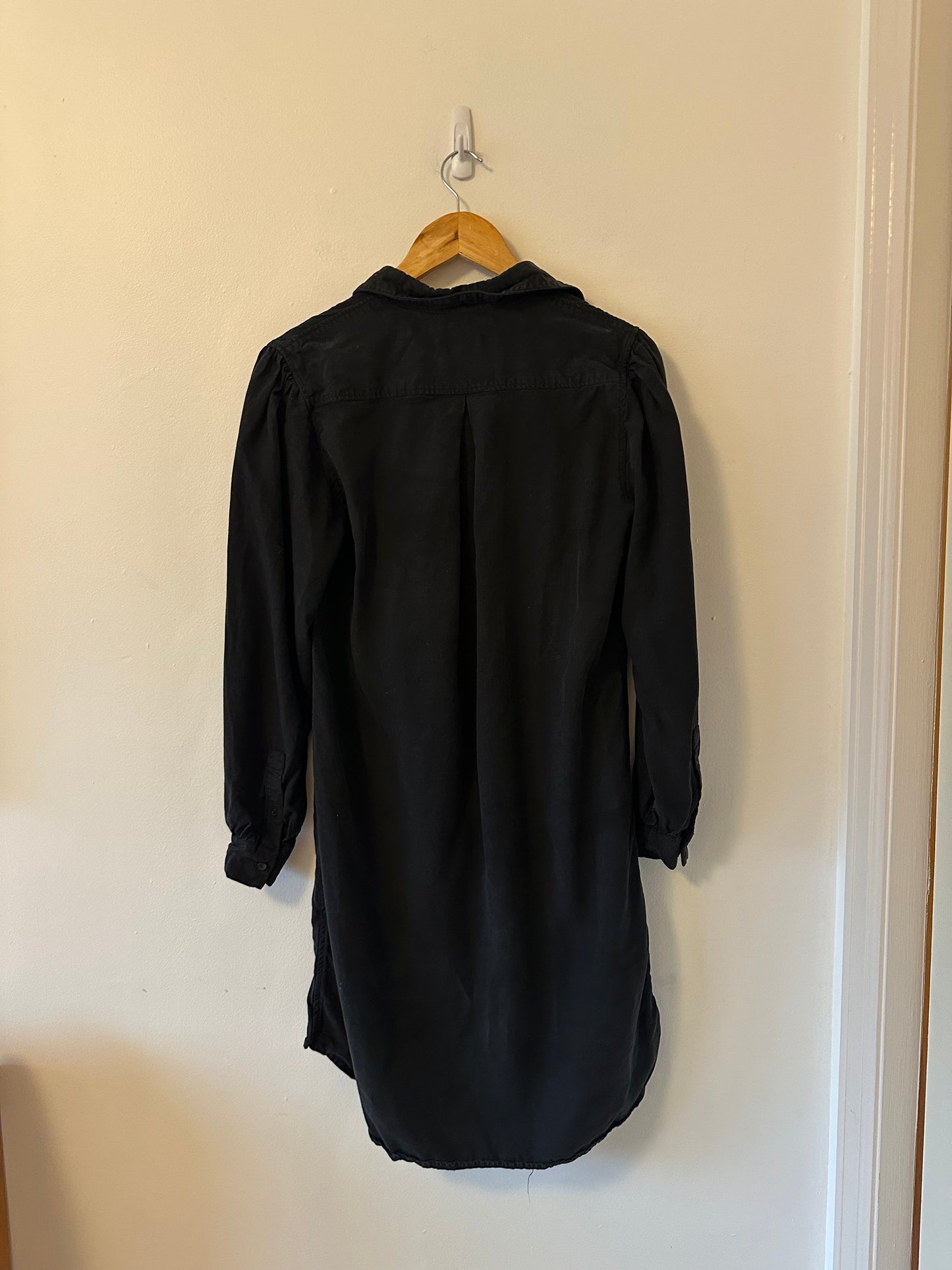 Tradlands Long Sleeve Black Shirt Dress | Size Small