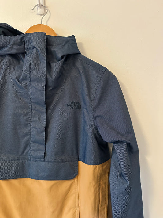 The North Face Dry Vent Jean and Mustard Hooded Pullover Windbreaker | Small