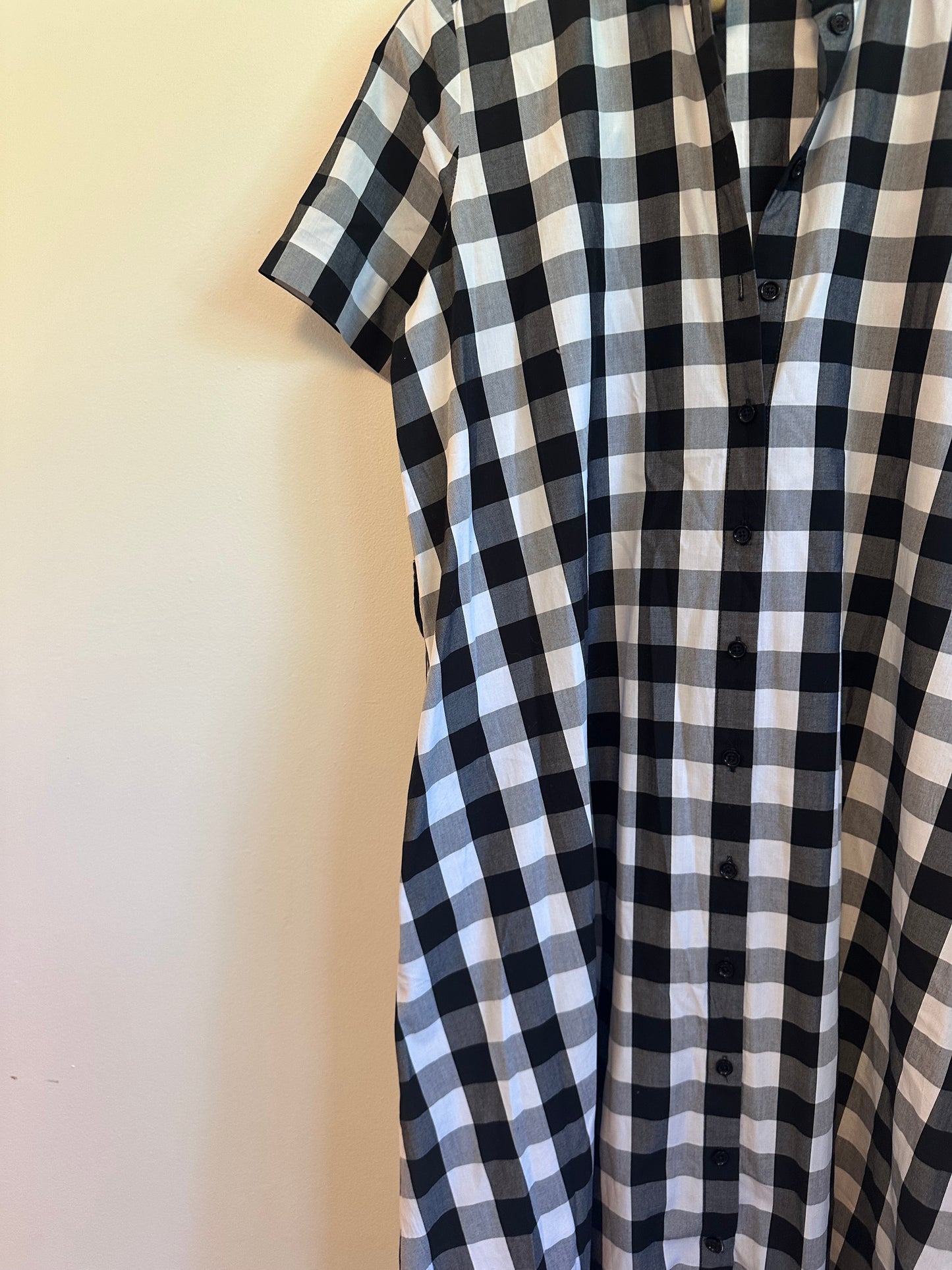Kate Spade Broome Street Gingham Midi Shirtdress | Size Small