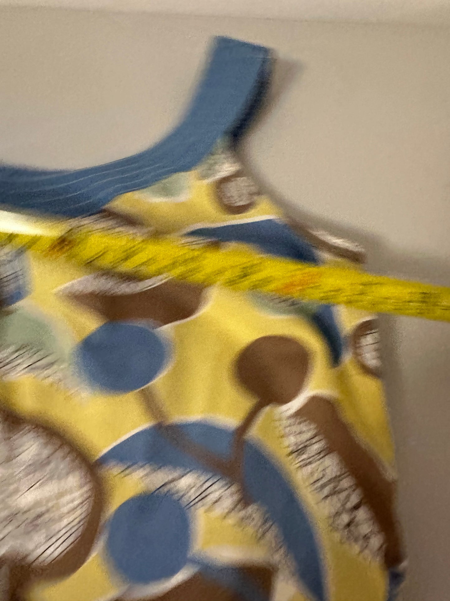 Boden Yellow Printed Flowy Tank Top | Size 12