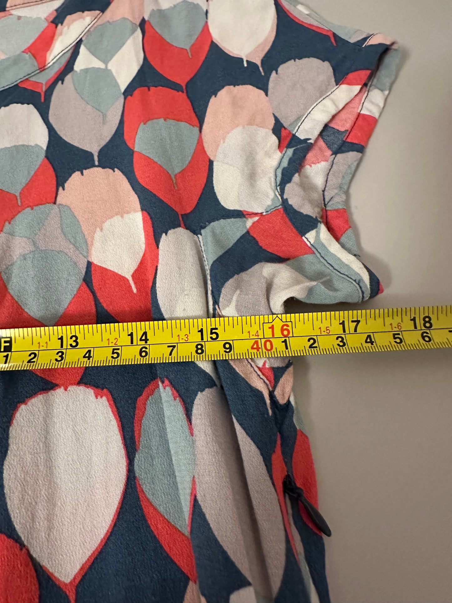 Boden Patterned Swing Dress | Size 8 Petite