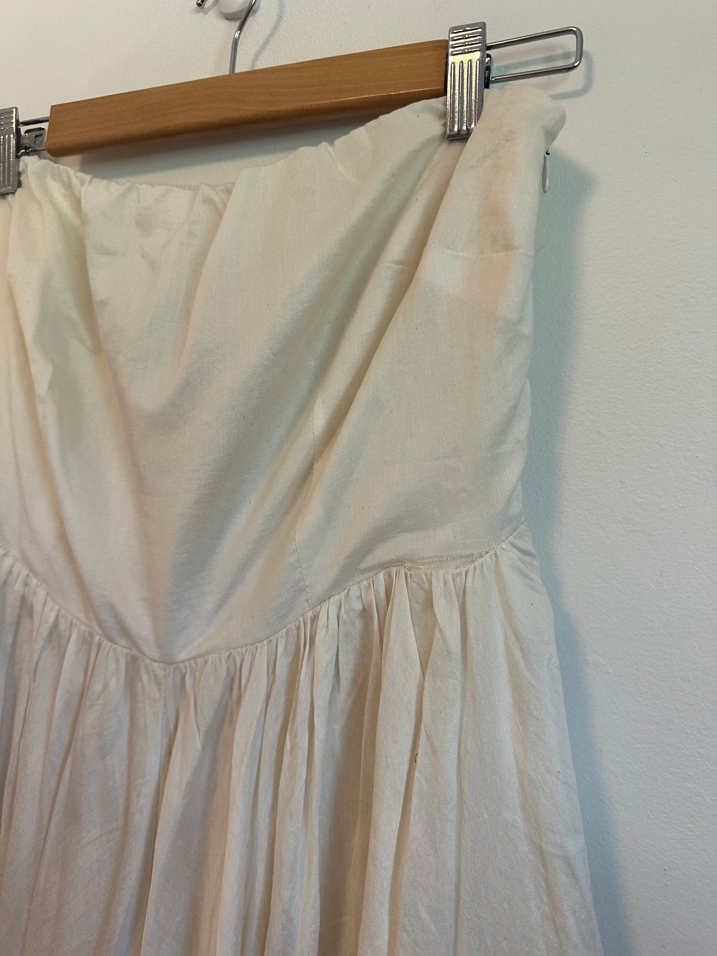 NWT Samant Chauhan Ombre Blue and Ivory Dipe Dye Strapless | Size Small
