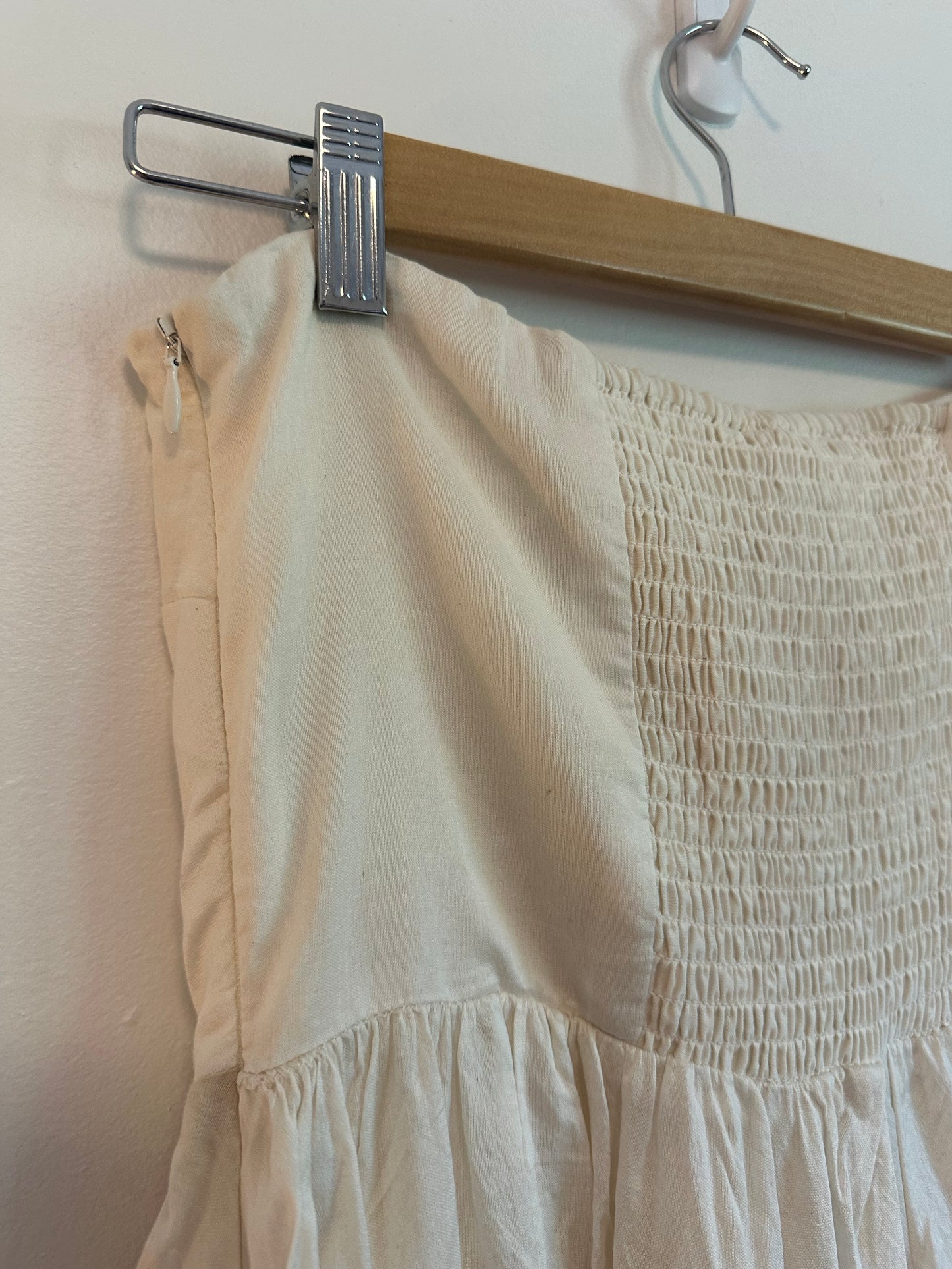 NWT Samant Chauhan Ombre Blue and Ivory Dipe Dye Strapless | Size Small