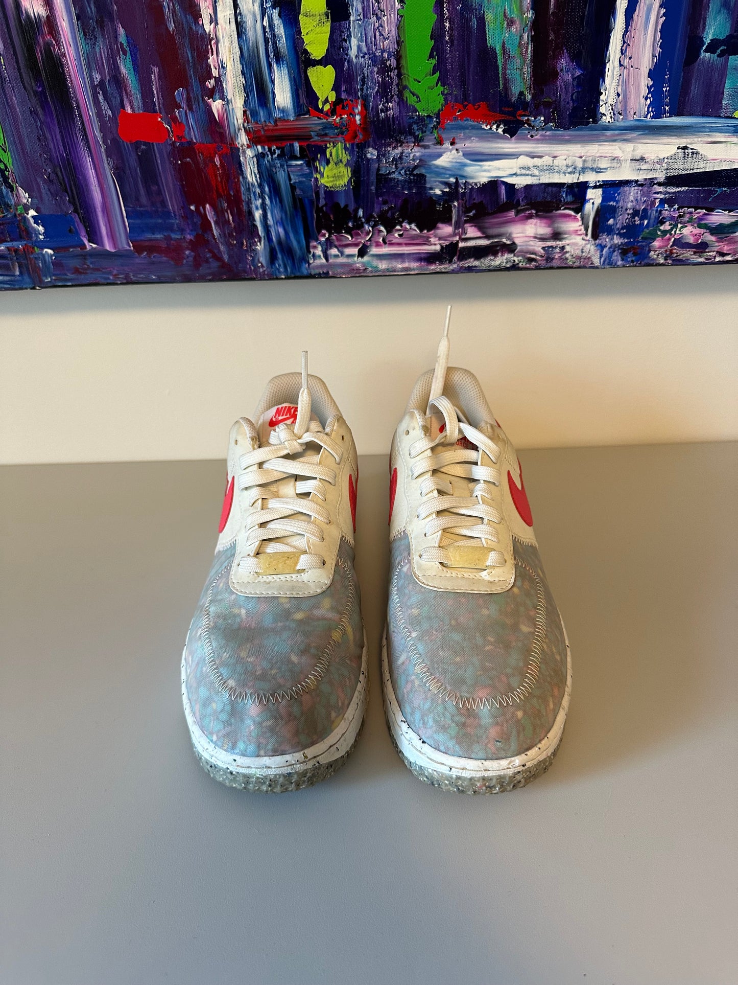 Nike Air Force 1 Sneakers - Crater Summit in White Siren Red| Size 8.5