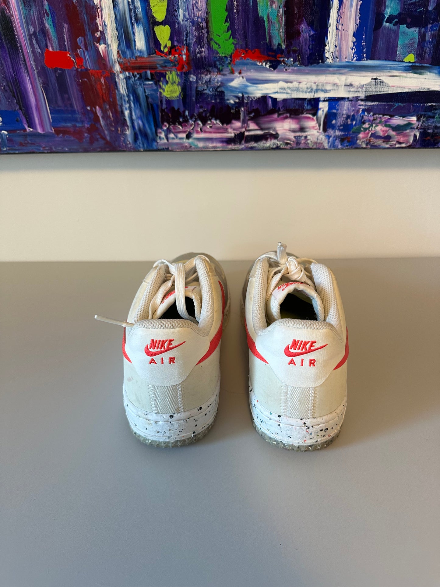 Nike Air Force 1 Sneakers - Crater Summit in White Siren Red| Size 8.5