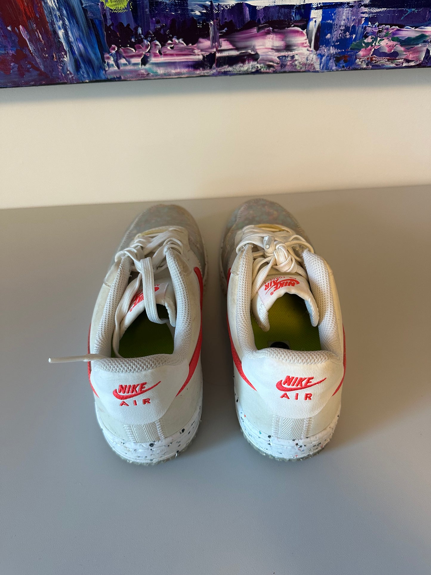 Nike Air Force 1 Sneakers - Crater Summit in White Siren Red| Size 8.5