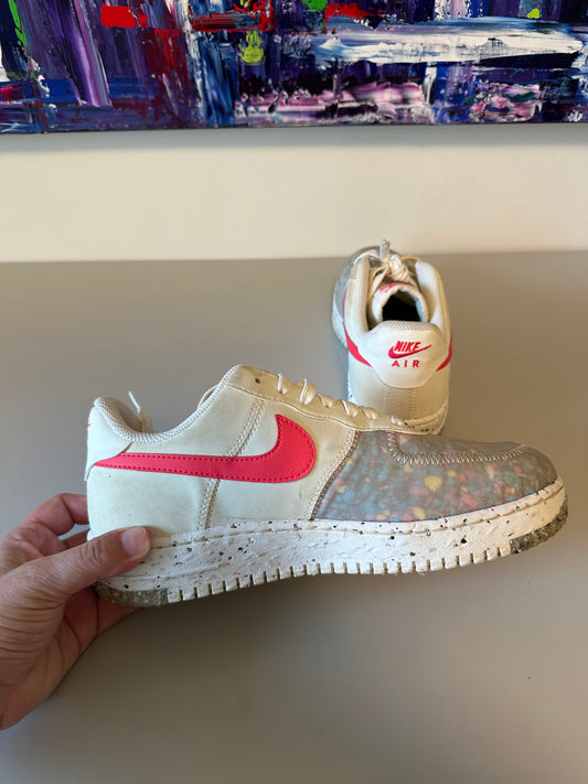 Nike Air Force 1 Sneakers - Crater Summit in White Siren Red| Size 8.5