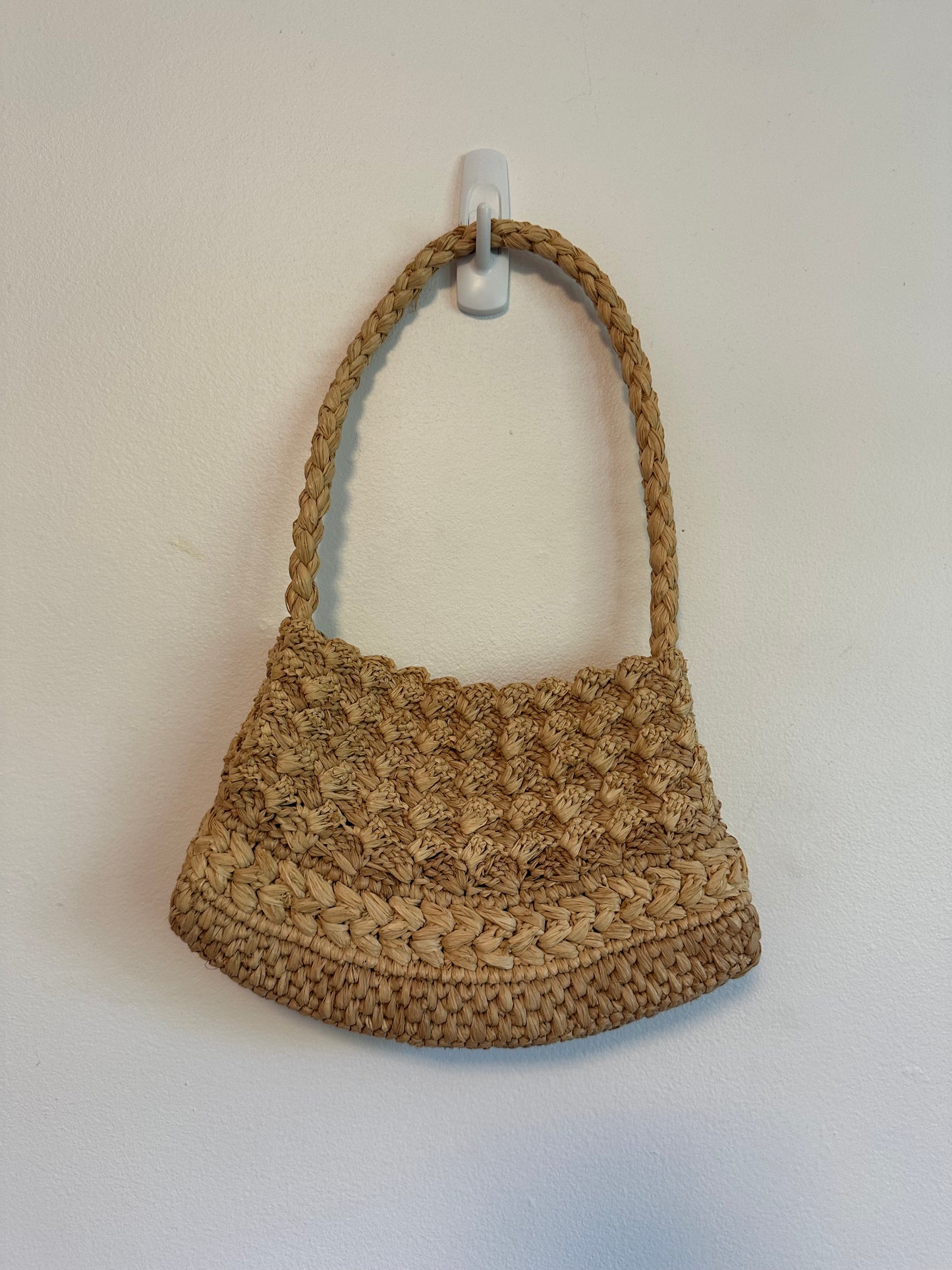Rouge The Tom Raffia Woven Bag in Natural Tan