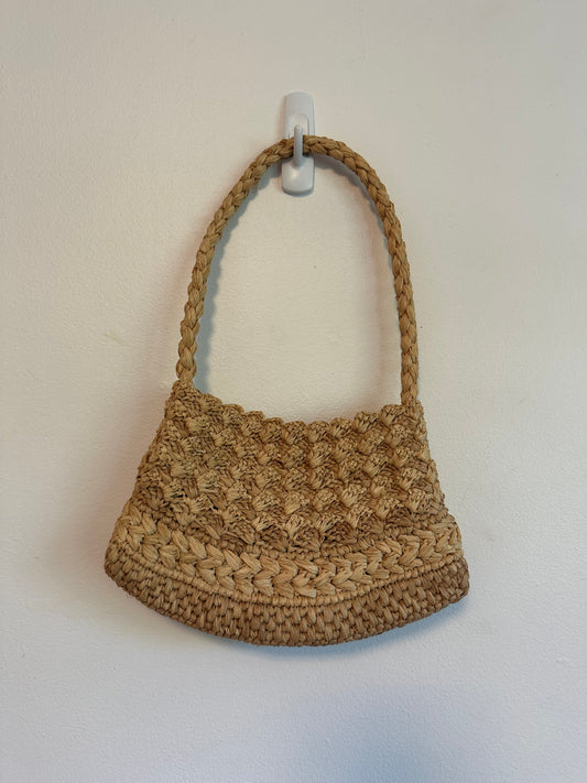 Rouge The Tom Raffia Woven Bag in Natural Tan