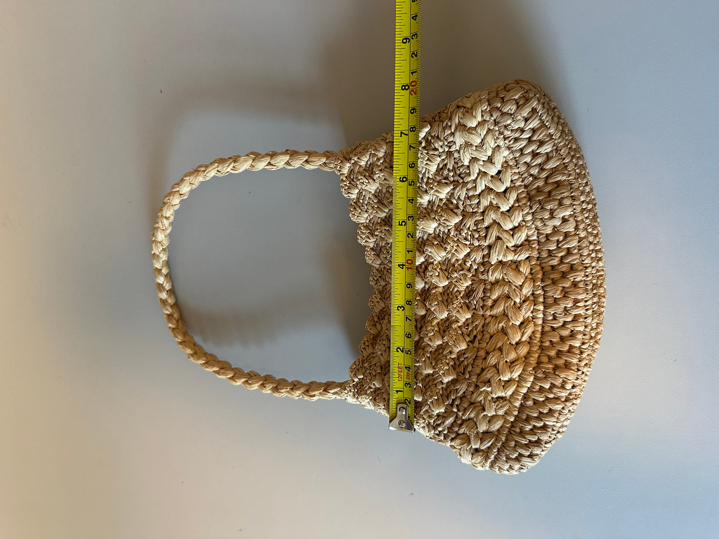 Rouge The Tom Raffia Woven Bag in Natural Tan