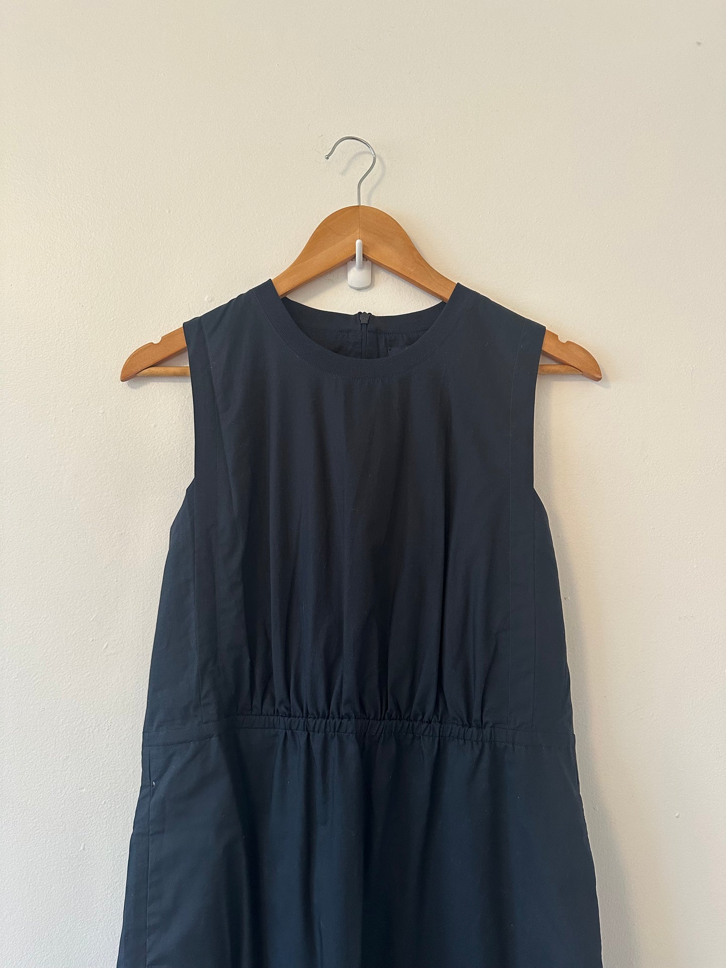 Madewell NWT Cotton Navy Blue Sleeveless Dress | Size 8
