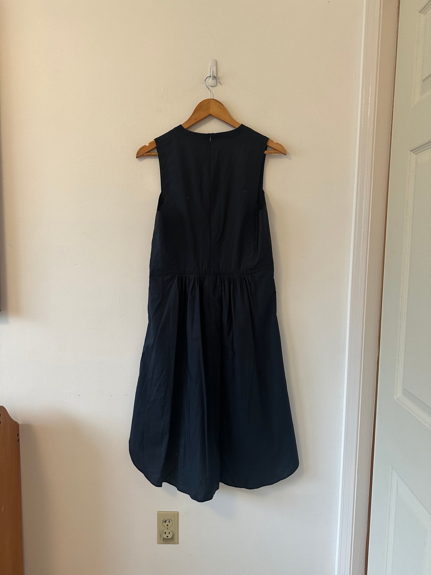 Madewell NWT Cotton Navy Blue Sleeveless Dress | Size 8