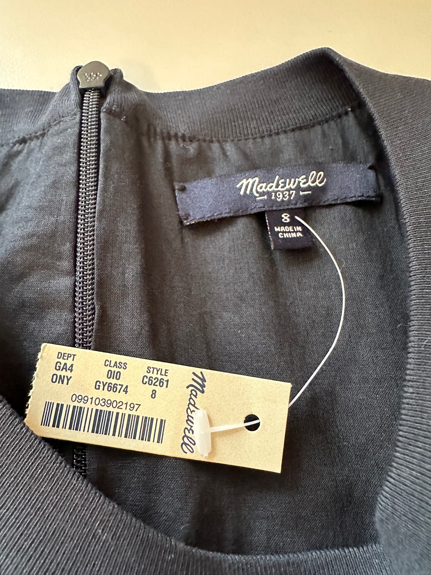 Madewell NWT Cotton Navy Blue Sleeveless Dress | Size 8