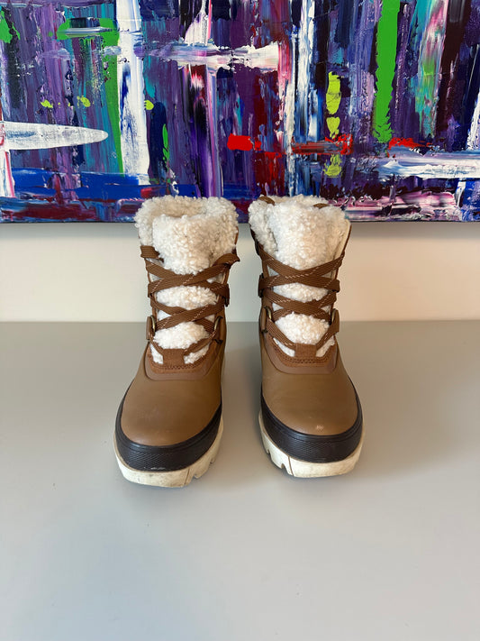 Sorel Kinetic Conquest Winter Waterproof Leather Boots | Size 6