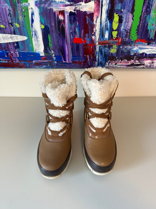 Sorel Kinetic Conquest Winter Waterproof Leather Boots | Size 6