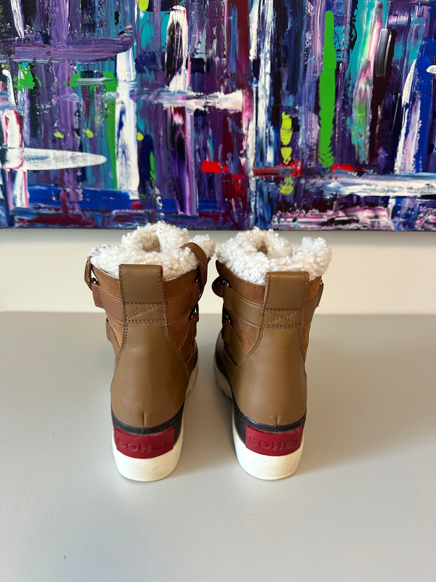 Sorel Kinetic Conquest Winter Waterproof Leather Boots | Size 6