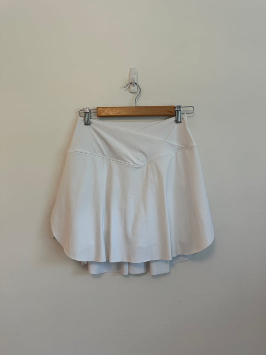 Halara White Crossover V-Waist Athletic Tennis Skort