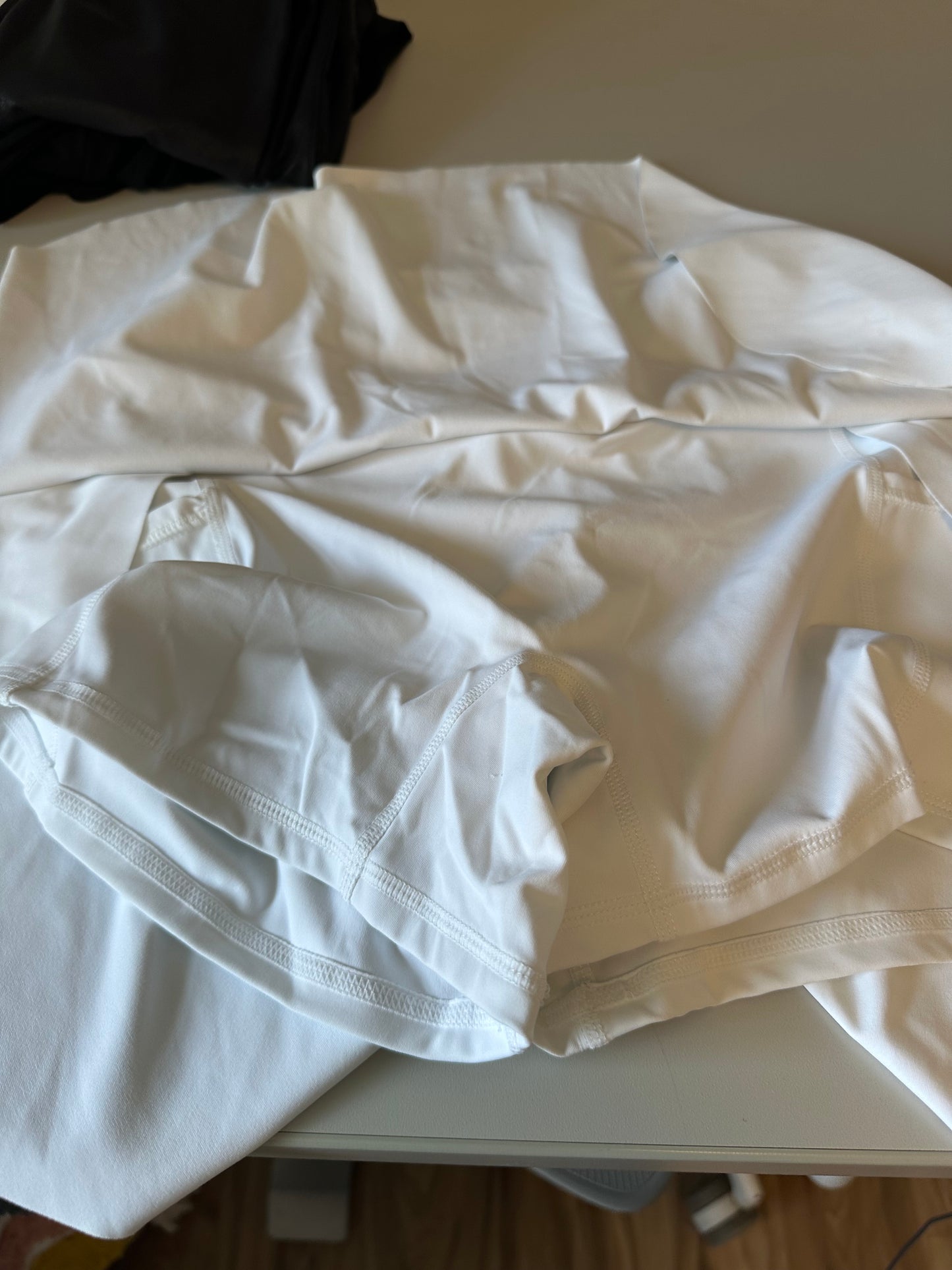 Halara White Crossover V-Waist Athletic Tennis Skort