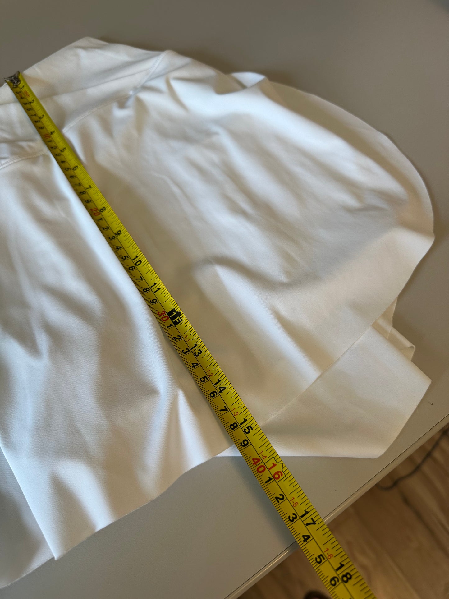 Halara White Crossover V-Waist Athletic Tennis Skort