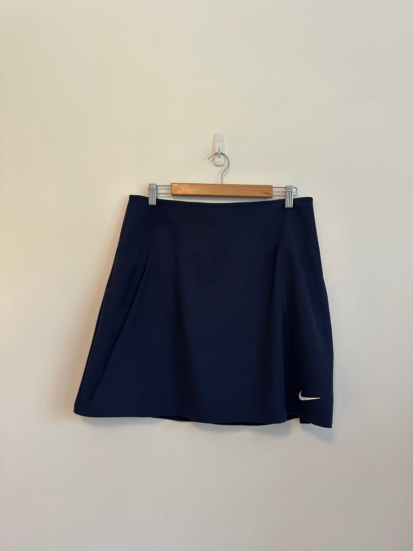 Nike Dri-FIT Navy Blue Engineered Knit Tennis Athletic Skort | Size XL