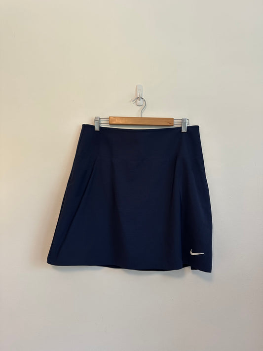 Nike Dri-FIT Navy Blue Engineered Knit Tennis Athletic Skort | Size XL