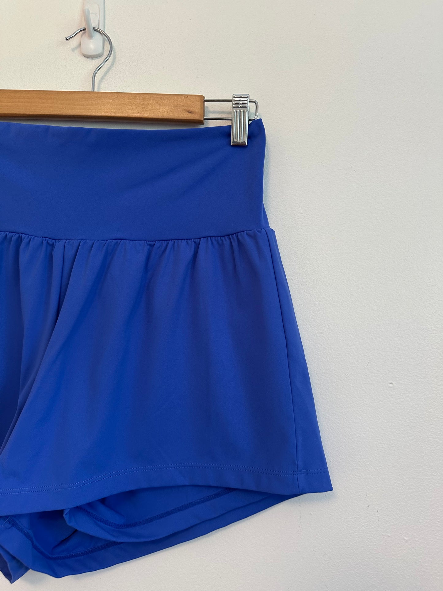 Halara Royal Blue Flowy High Waisted Active Shorts with Liner | Size Large
