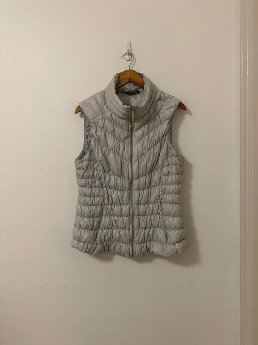 Athleta Downalicious Deluxe Vest in Morning Sky Gray | Size XL