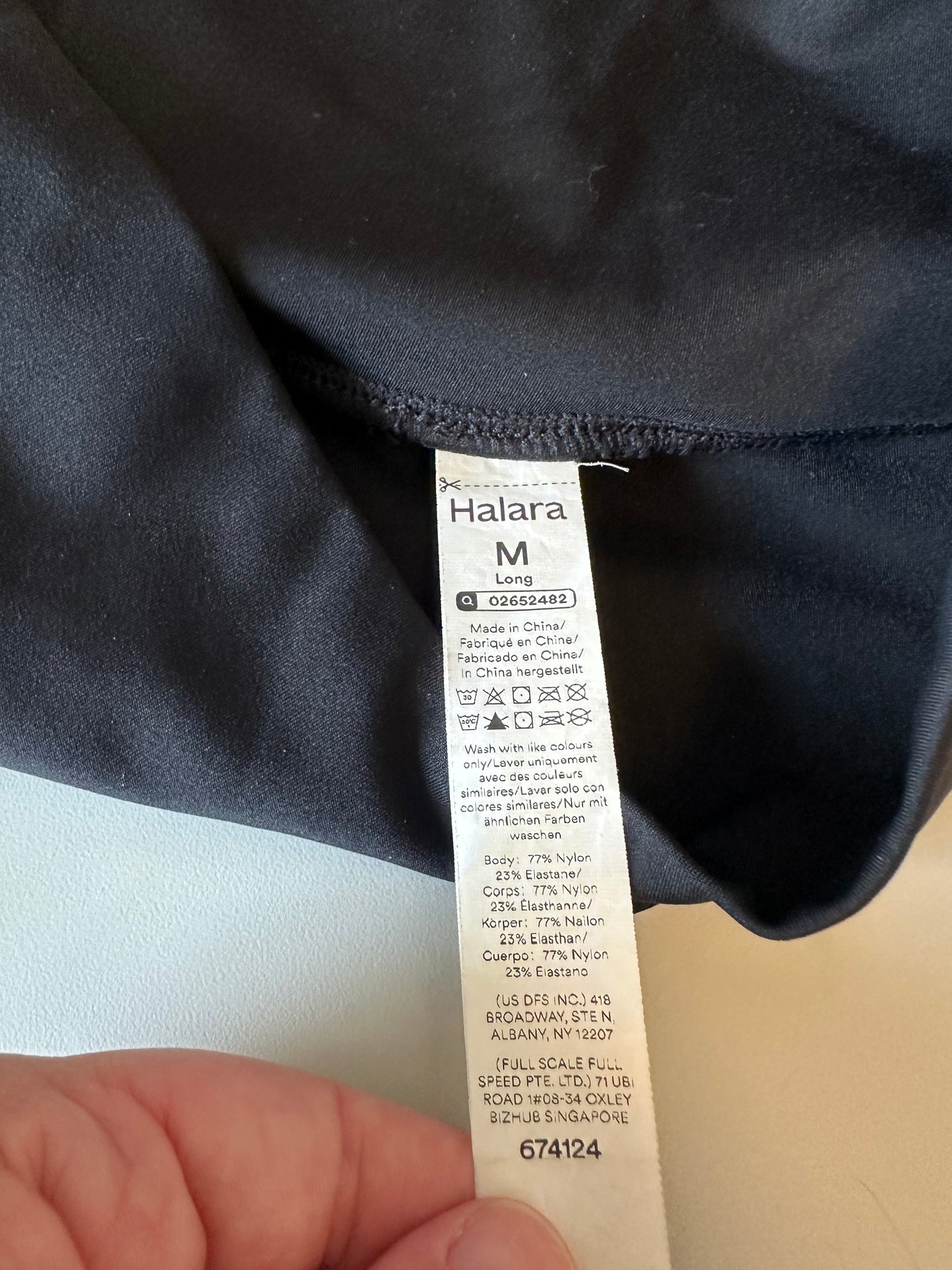Halara Crossover Waist Tennis Skort with Built-in Shorts in Black | Size Medium
