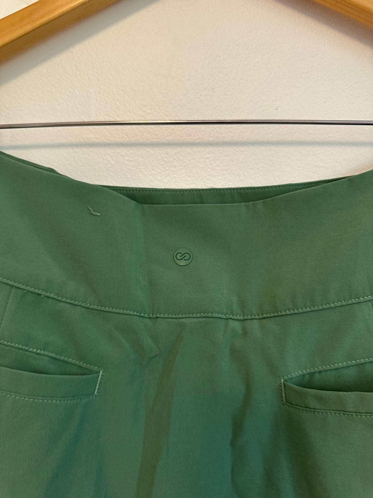 Callia Green Striped Pleated Athletic Golf Tennis Skort | Size 12