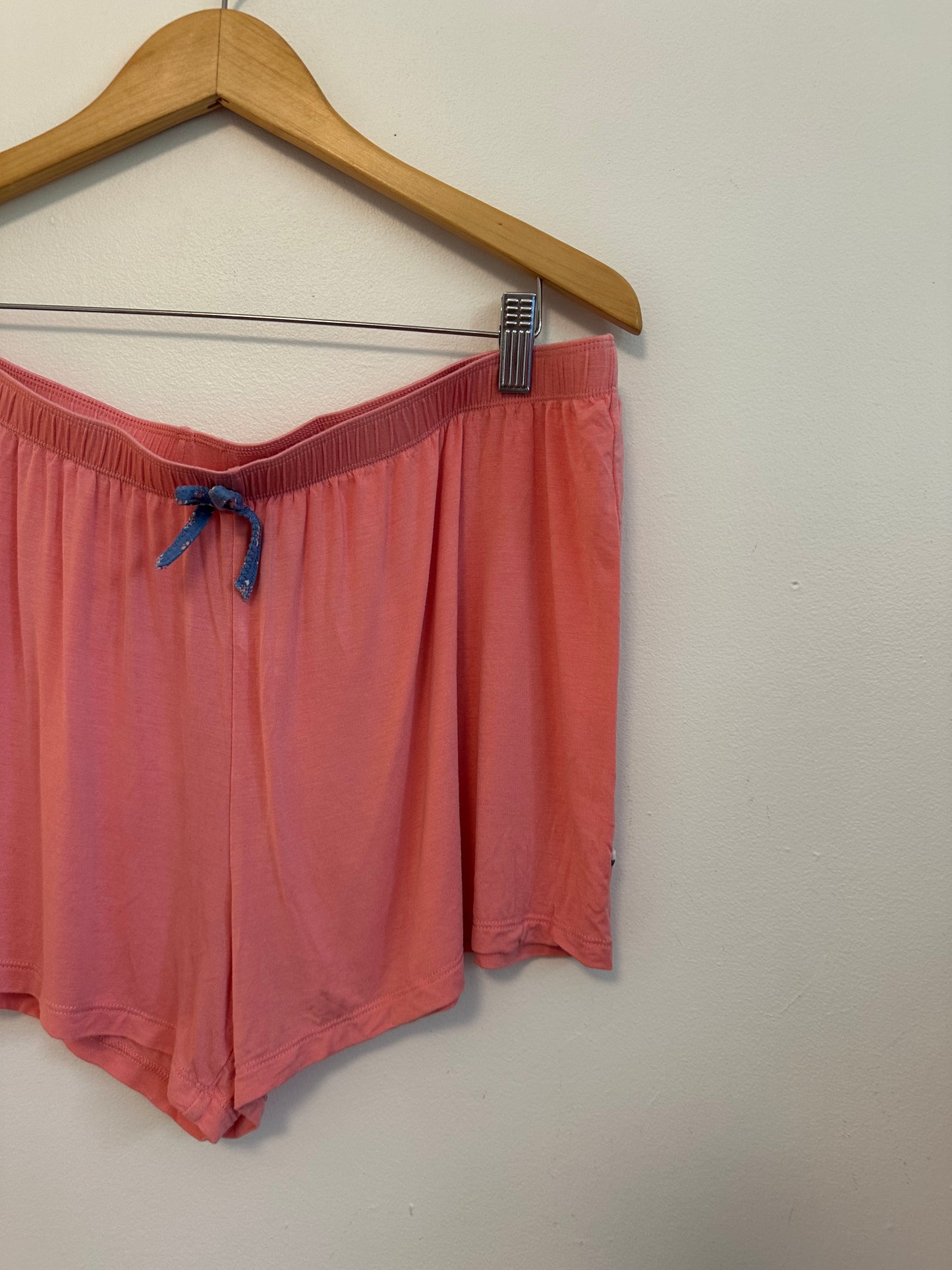 J+B Coral Pink Modal Blend Sleep Elastic Waist Sleep Shorts | Size XL