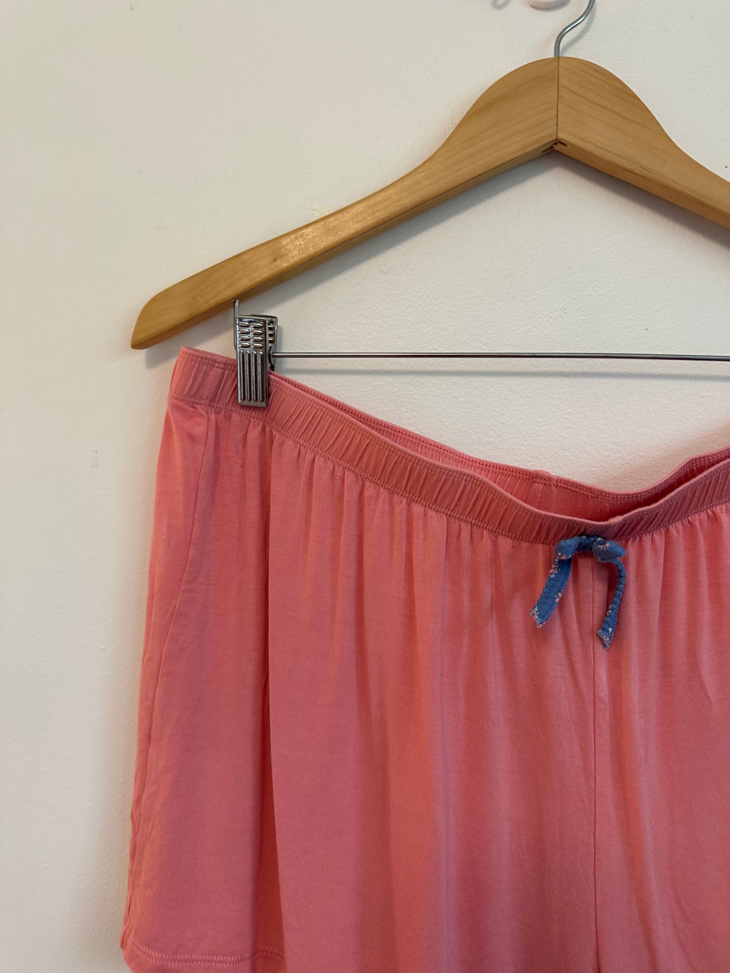 J+B Coral Pink Modal Blend Sleep Elastic Waist Sleep Shorts | Size XL